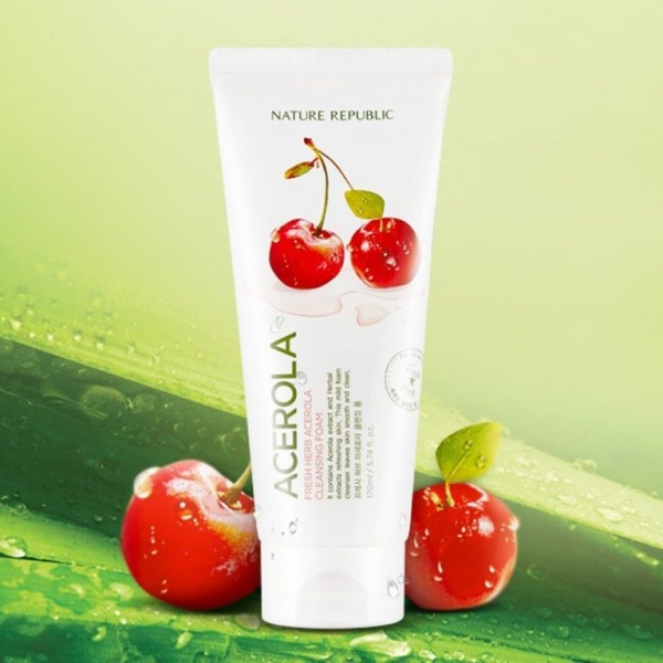 NATURE-REPUBLIC-FRESH-HERB-ACEROLA-CLEANSING-FOAM-170ml