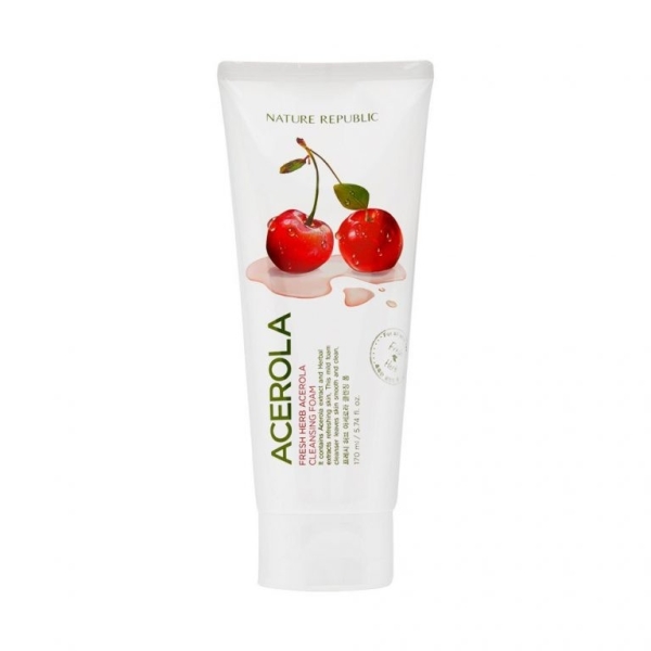 NATURE-REPUBLIC-FRESH-HERB-ACEROLA-CLEANSING-FOAM-170ml