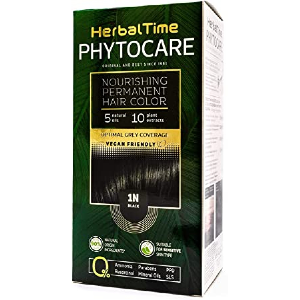 Teinture-permanente-nourrissante-Herbal-Time-Phytocare-1N-Noir